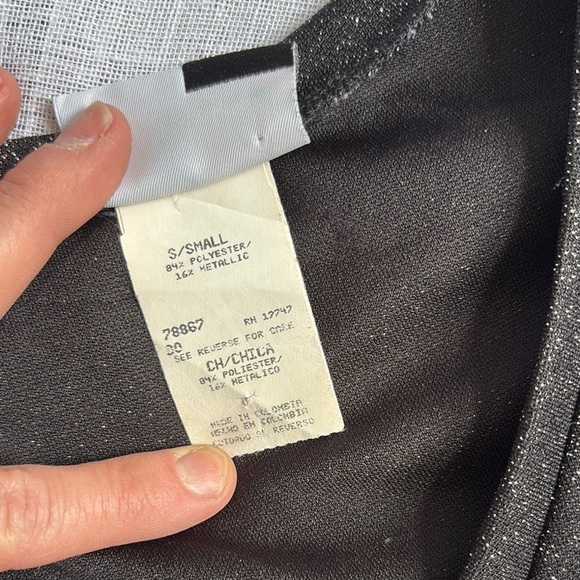 Y2k Dress.Com Black Shimmering Long Sleeve Dress - Picture 8 of 11